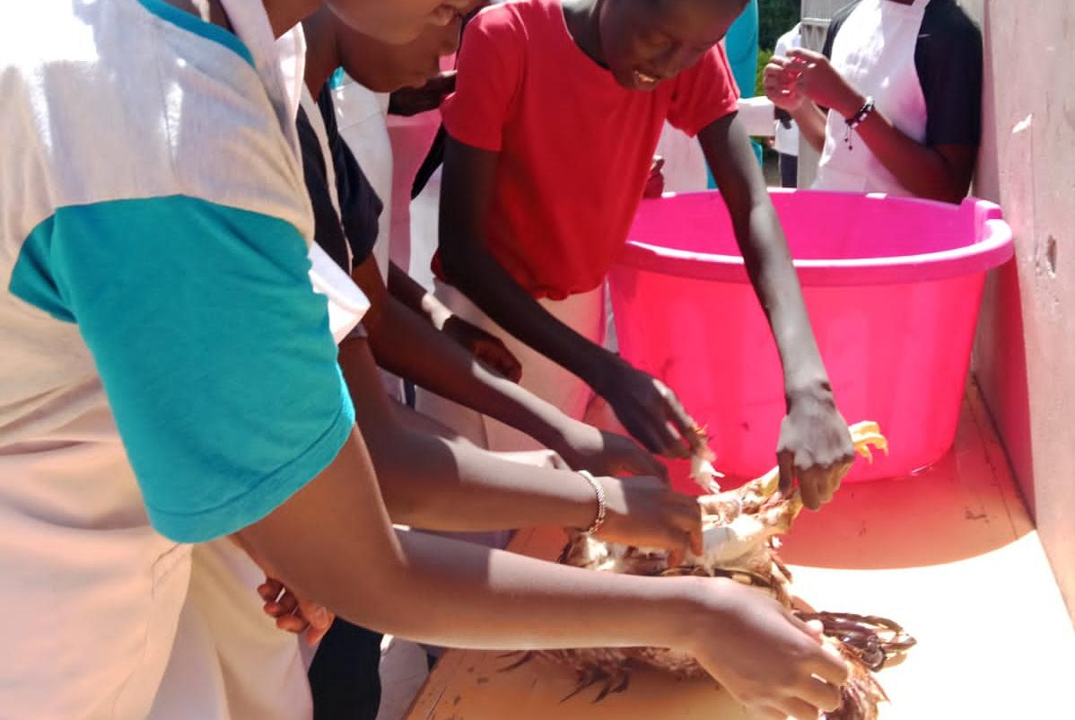 Grade 8 Learners Master Poultry Processing at Sun and Shield School